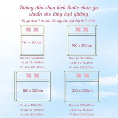 Bộ ga chun 4 chi tiết Goodnight Mira Mịn - Ảnh 4