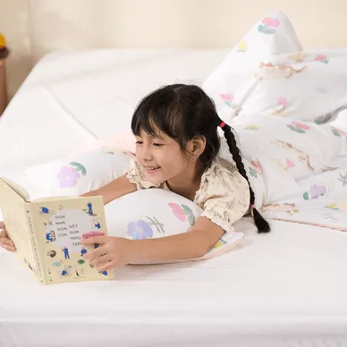 Bộ chăn gối thông hơi làm mát Nunu Petit Ice Bear - Ảnh 4