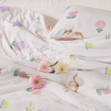 Bộ chăn gối thông hơi làm mát Nunu Petit Ice Bear - Ảnh 11