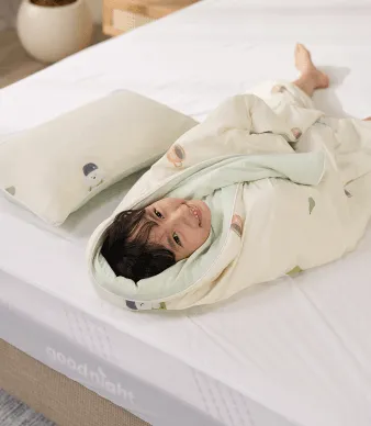 Bộ chăn gối thông hơi làm mát Nunu Petit Ice Bear - Ảnh 12