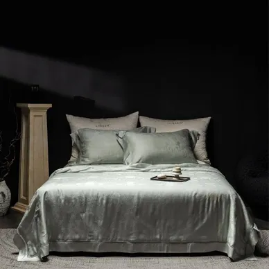Bộ chăn ga Tencel Liiesen lụa tơ tằm - Ảnh 6
