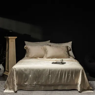 Bộ chăn ga Tencel Liiesen lụa tơ tằm - Ảnh 2