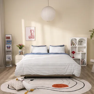 Bộ ga trải giường hoạ tiết Goodnight Airsilk Flora 4 chi tiết - Ảnh 5