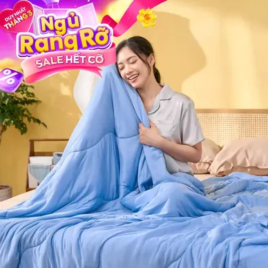 Chăn Amando Ice silk làm mát mỏng nhẹ (BST Ngủ Mát) - Thumbnail