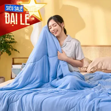 Chăn Amando Ice silk làm mát mỏng nhẹ (BST Ngủ Mát) - Thumbnail