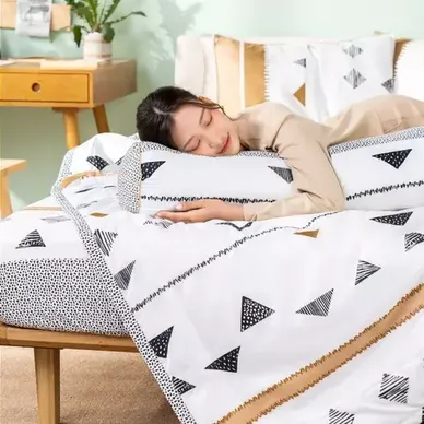 Bộ Ga chun microfiber Amando Ellie họa tiết 4 chi tiết M04 - Thumbnail