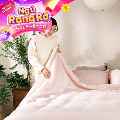 Bộ chăn ga chun chần Lụa Tencel cao cấp Amando Élan 5 chi tiết TC002 - Thumbnail