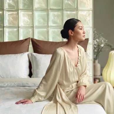 Vỏ chăn chần Tencel 60S họa tiết tinh tế - Amando Wellness Tencel Luxe - Thumbnail