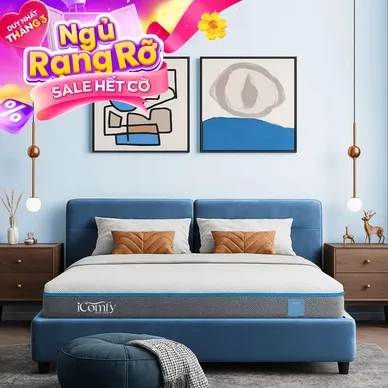 Nệm foam iComfy Coolax massage thoáng mát dày 15cm - Thumbnail