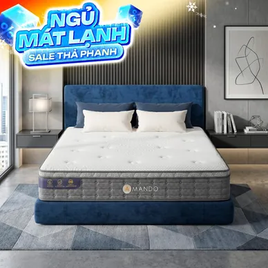 Nệm lò xo túi độc lập Amando Elite Plus ngủ mát, êm sâu dày 25cm - Thumbnail