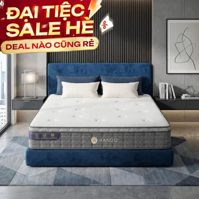 Nệm lò xo túi độc lập Amando Elite Plus ngủ mát, êm sâu dày 25cm - Thumbnail