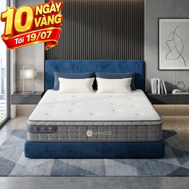 Nệm lò xo túi độc lập Amando Elite Plus ngủ mát, êm sâu dày 25cm - Thumbnail