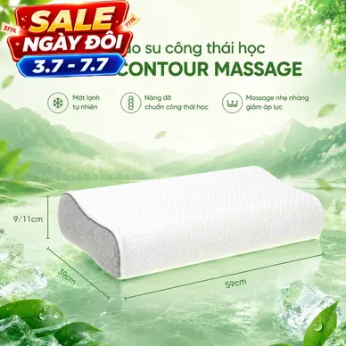 Gối cao su Gummi Contour giảm nhức mỏi, massage cổ vai gáy - Thumbnail