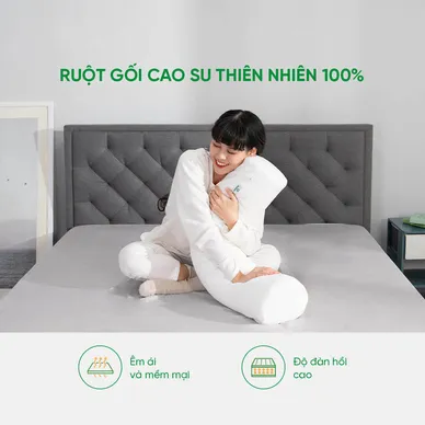 Gối ôm Cao su Gummi Body 100% thiên nhiên thoáng mát - Thumbnail