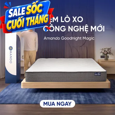 Nệm lò xo giảm đau lưng Amando Goodnight Magic - Thumbnail