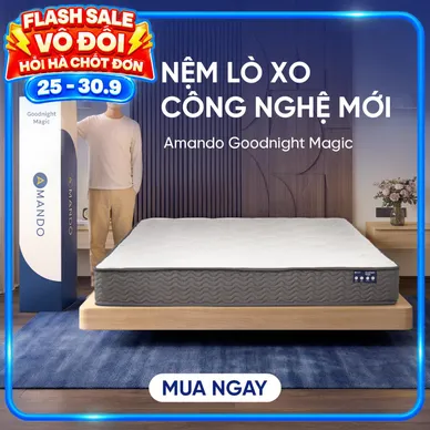 Nệm lò xo túi độc lập thế hệ mới Amando Goodnight Magic nâng đỡ êm ái 20cm - Thumbnail