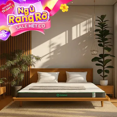 Nệm cao su thiên nhiên Gummi Premium detox giấc ngủ dày 10cm - Thumbnail