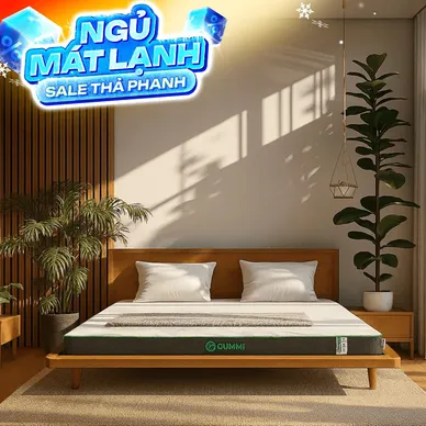 Nệm cao su thiên nhiên Gummi Premium detox giấc ngủ dày 10cm - Thumbnail