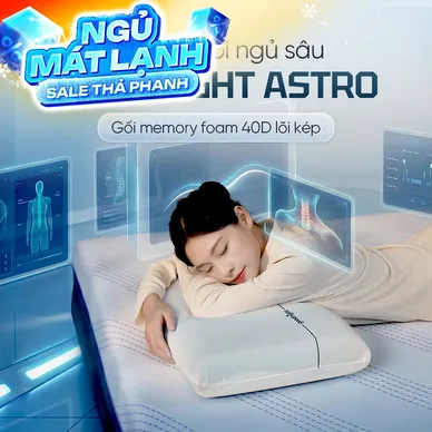 Gối ngủ sâu Memory foam 40D Goodnight Astro lõi kép - Thumbnail