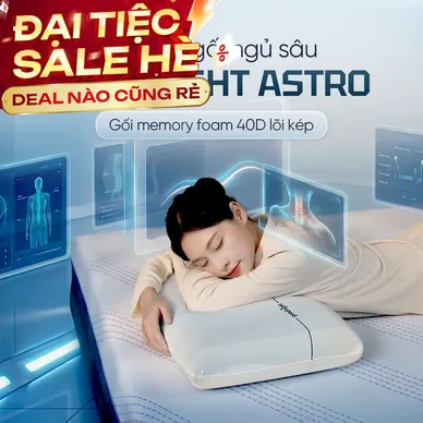 Gối ngủ sâu Memory foam 40D Goodnight Astro lõi kép - Thumbnail