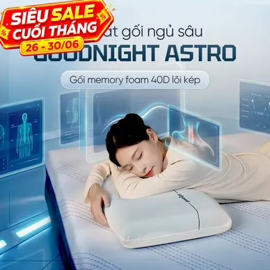 Gối ngủ sâu Memory foam 40D Goodnight Astro lõi kép - Thumbnail