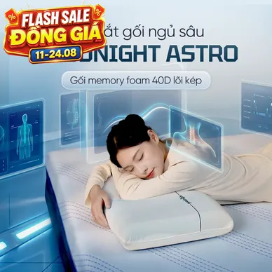 Gối ngủ sâu Memory foam 40D Goodnight Astro lõi kép - Thumbnail