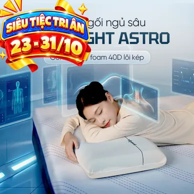 Gối ngủ sâu Memory foam 40D Goodnight Astro lõi kép - Thumbnail