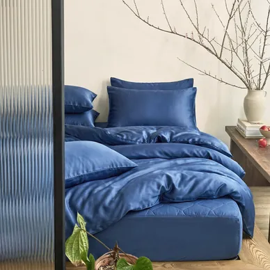 Bộ ga chun chần + chăn chần 5 món Amando Wellness Tencel Luxe, mềm mại, mịn mướt, thoáng mát vượt trội - Thumbnail