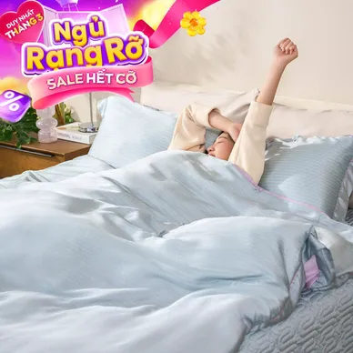 Bộ chăn ga chun chần Lụa Tencel cao cấp Amando Élan 5 chi tiết TC004 - Thumbnail