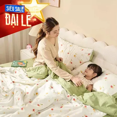 Bộ ga chun vỏ chăn Goodnight Bamboo mềm mại, điều hòa thân nhiệt - Thumbnail