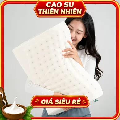Gối cao su Gummi Oren 100% thiên nhiên massage cổ vai gáy - Thumbnail