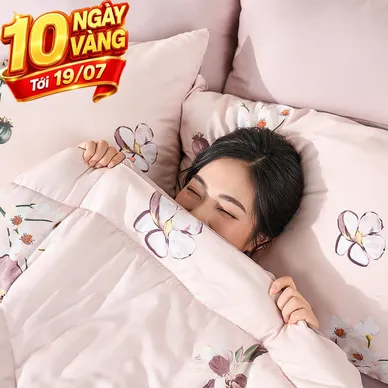 Bộ ga chun sợi gỗ thiên nhiên tencel Amando Aleena 5 chi tiết - Thumbnail