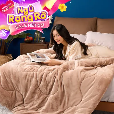 Chăn đông nhung tuyết giữ ấm Amando Warm Flannel (SS25) - Thumbnail