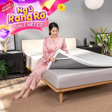 Topper memory foam nâng đỡ êm ái Comfy Noah - Thumbnail