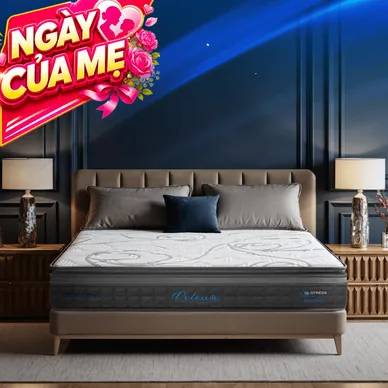 Nệm lò xo Dunlopillo de.Stress Release túi độc lập phân 5 vùng nâng đỡ chuyên sâu - Thumbnail