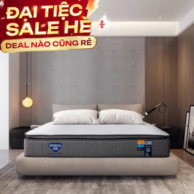 Nệm lò xo Spring Air Back Supporter Firm Plus nâng đỡ làm mát dày 26cm - Thumbnail