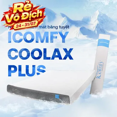 [BST Ngủ Mát] Nệm foam iComfy Coolax Plus Băng Lạnh Đa Tầng Dày 20cm - Thumbnail