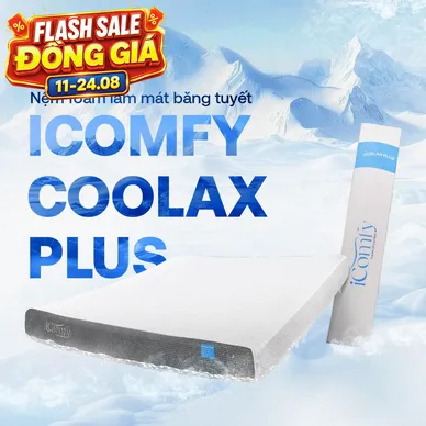 [BST Ngủ Mát] Nệm foam iComfy Coolax Plus Băng Lạnh Đa Tầng Dày 20cm - Thumbnail