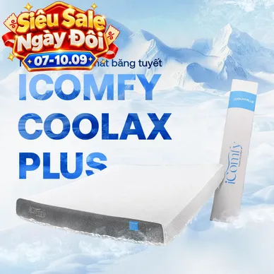 [BST Ngủ Mát] Nệm foam iComfy Coolax Plus Băng Lạnh Đa Tầng Dày 20cm - Thumbnail