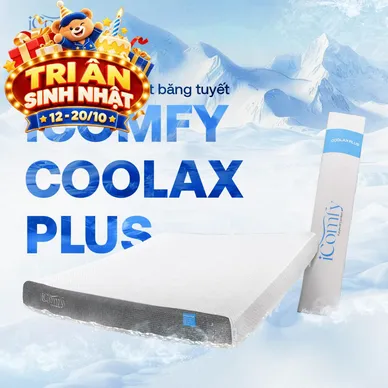 [BST Ngủ Mát] Nệm foam iComfy Coolax Plus Băng Lạnh Đa Tầng Dày 20cm - Thumbnail