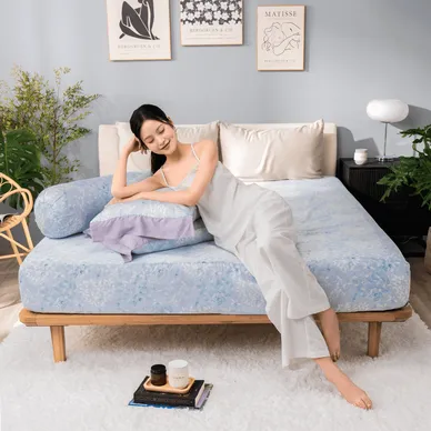 Bộ ga chun Lụa tencel cao cấp Amando Bliss 4 chi tiết mã TC006 - Thumbnail