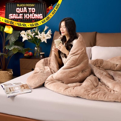 Chăn đông nhung tuyết giữ ấm Amando Warm (SS25)
