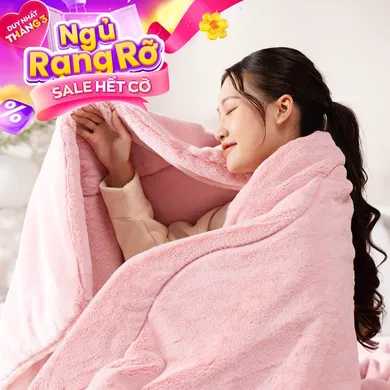 Chăn đông lông chồn cao cấp giữ ấm Amando Warm