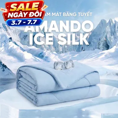 Chăn băng tuyết Amando Ice Silk mỏng nhẹ, giải nhiệt mùa hè