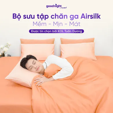 Bộ ga chun Lyocell cao cấp Goodnight Airsilk
