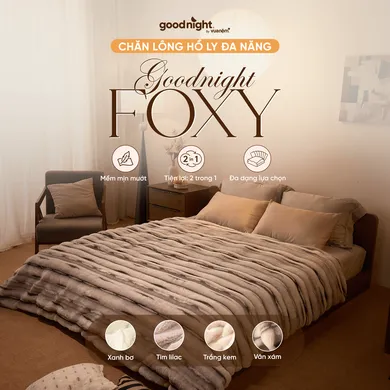 Chăn lông hồ ly đa năng Goodnight Foxy