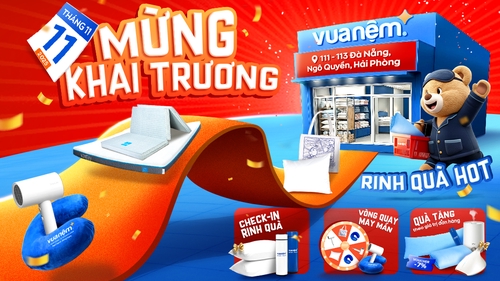 Khai trương cửa hàng Vua Nệm 111 – 113 Đà Nẵng, Lạ Viên, Ngô Quyền, Hải Phòng