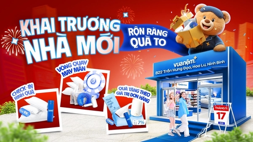 Vua Nệm Khai Trương Cửa Hàng 822 Trần Hưng Đạo, Tân Thành, Ninh Bình