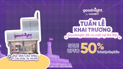 Goodnight khai trương cửa hàng đầu tiên tại Cầu Giấy, Hà Nội