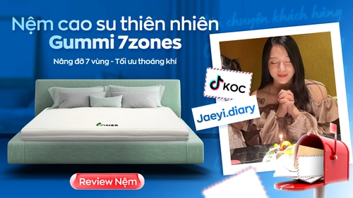 Nệm Gummi 7zones có gì đặc biệt khiến nhiều Tiktoker yêu thích đến vậy? 
